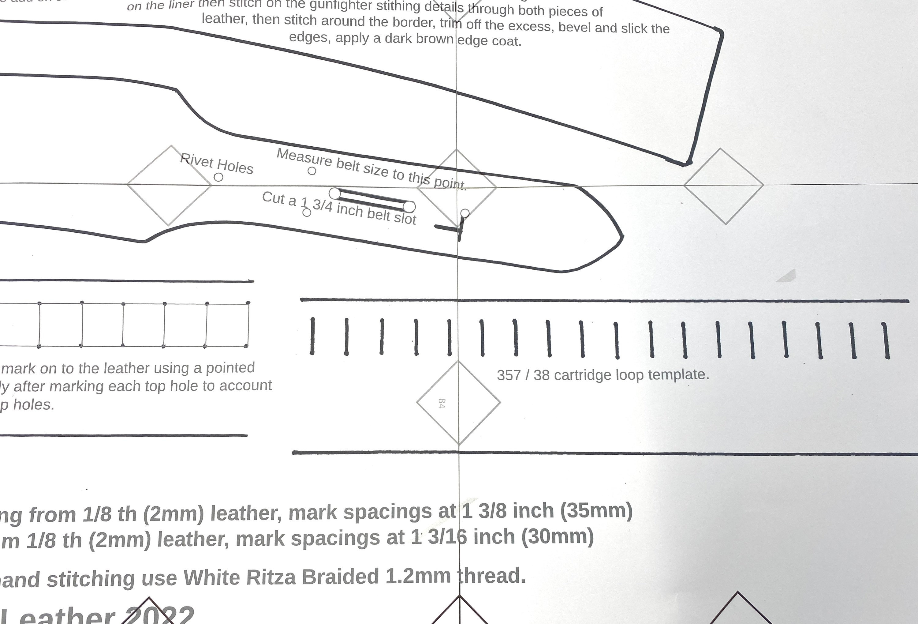 Digital PDF Pattern for making the Eastwood Rig. (((This is a pattern for you to make one yourself)))