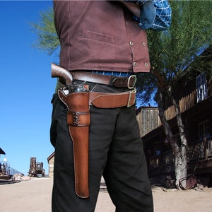 Digital PDF Buntline Holster Pattern Set for 10/12/18 inch barrel SA revolvers  (((This is a pattern for you to make one yourself)))
