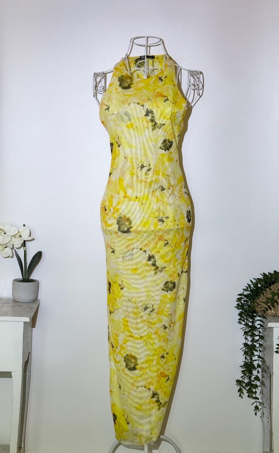 yellow floral dress zara Silk From by Zara Midi Dress Yellow Dress Pink