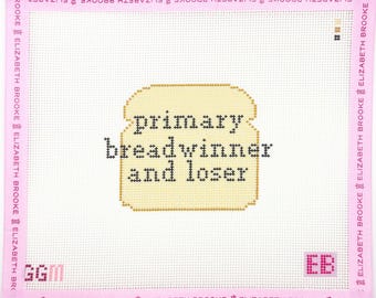 Primary Breadwinner and Loser Needlepoint Canvas