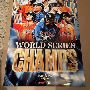 Houston Astros 2022 World Series Champions Poster Full Size