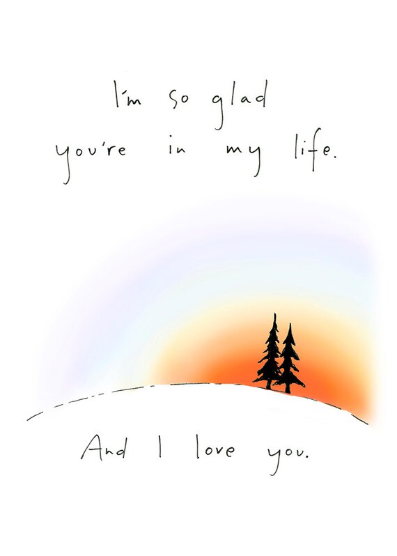 Greeting Card Series And I Love You 4 Pack Etsy Australia