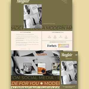 Showit Website Template – Mayfair: a Luxury Multi Page Web Design for Brands & Entrepreneurs