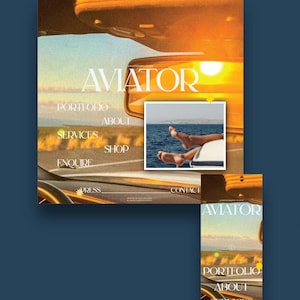 Showit Website Template – Aviator: a Multi Page Design for Service Providers & Creatives