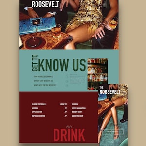 Showit Website Template – Roosevelt: a Bold One Page Design for Entrepreneurs & Service Providers