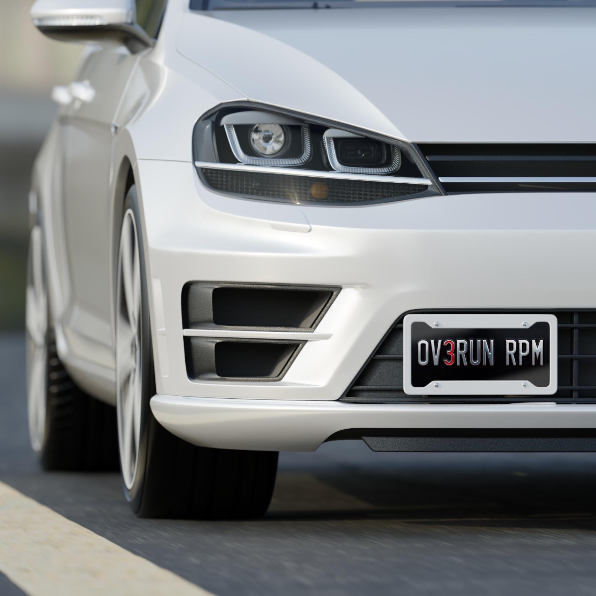 Lv Racing Plate OV3RUN RPM License Plate | Car Racing Theme - Etsy