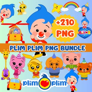 Set Decorazioni Festa Plim Plim - Palloncini In Alluminio, Striscione, Topper Per Torta - Compleanno Bambini