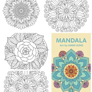 mandala coloring, zen coloring page, stress relief art, mandala for adults‘instant download, printable coloring, digital file, PDF coloring
