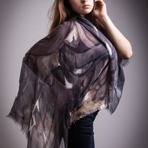 Large Printed Scarf, Large Square Scarf, Unisex Scarf, Luxury Scarf- SALE