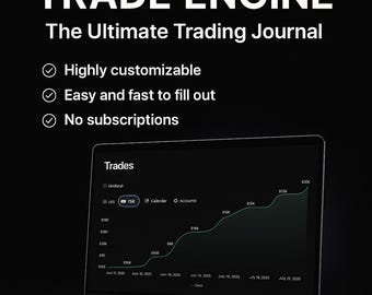 Trade Engine – The Ultimate Notion Trading Journal | For Stocks, Futures, Crypto, Options | Lifetime Access