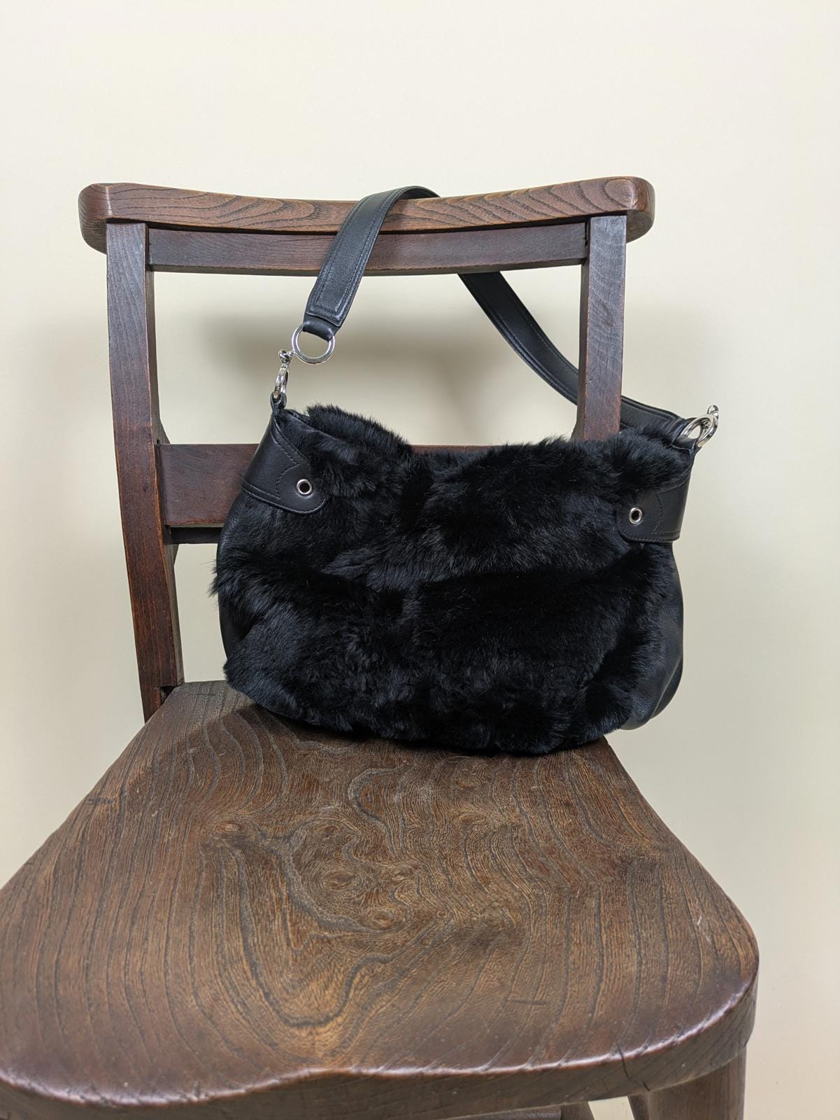 DKNY Leather handbag Archive y2k グランジ Y2k Dkny Bag - Etsy