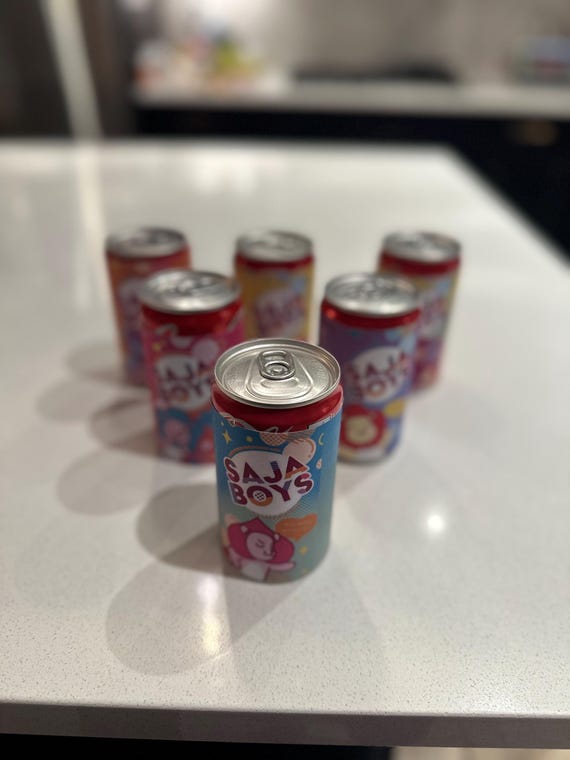 Kpop Demon Hunters Inspired -saja Boys Pop Can Covers -set of 24