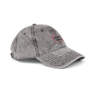 Vintage Embroidered Cotton Cap: Distressed Style Dad Hat