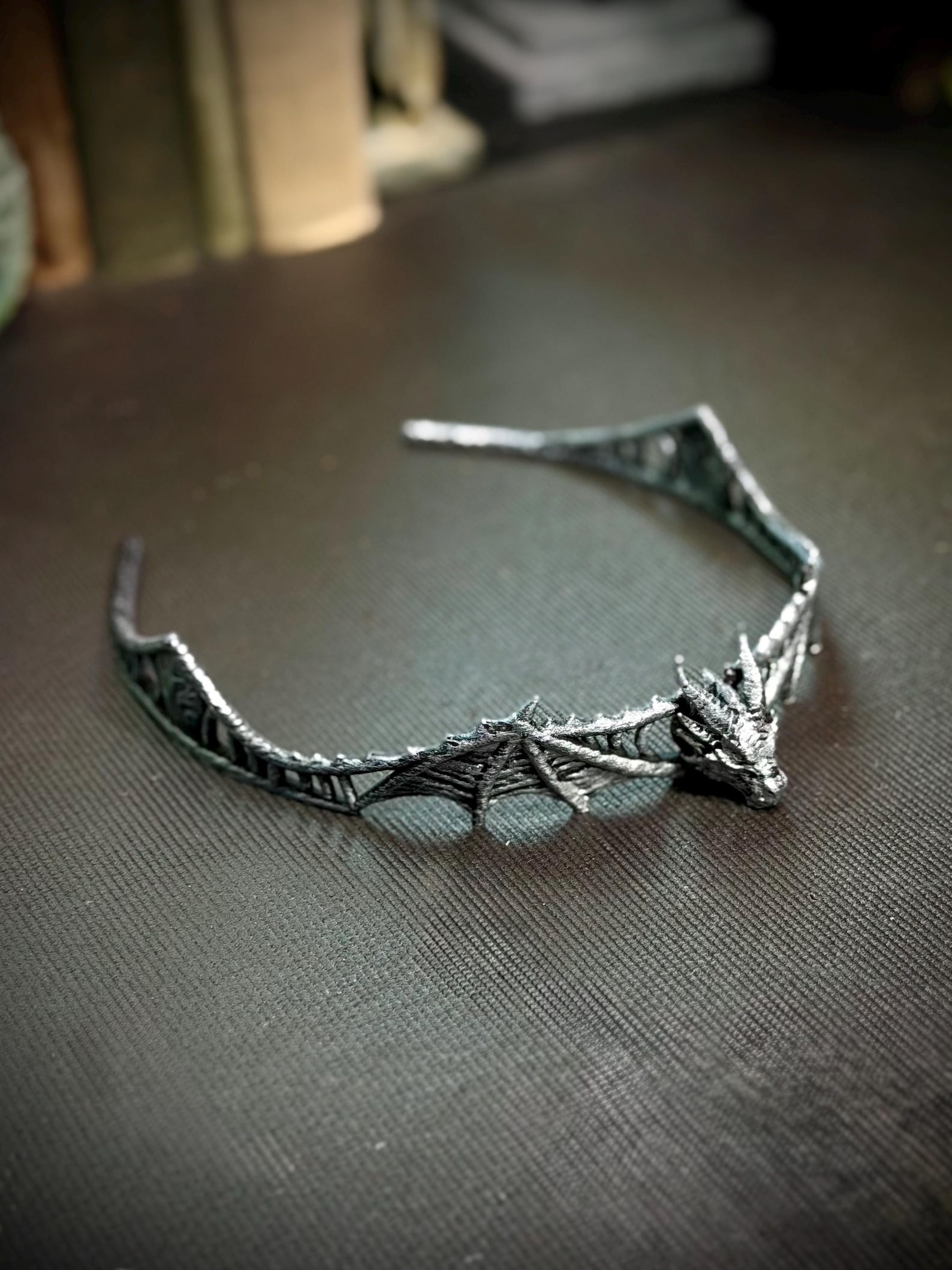 3D Printed Dragon Tiara | Fantasy Crown | Paint-your-own Dragon ...