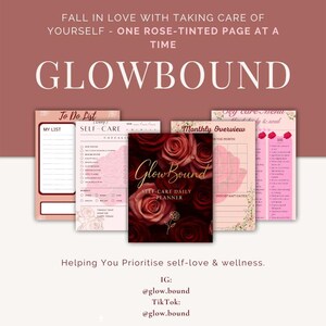 GlowBound: A Journal to Self-Love Digital Self-Care Planner