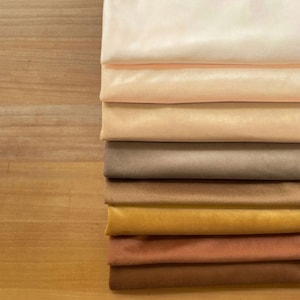Tela Velboa en 48 colores: tela de felpa de poliéster de pelo corto, ideal para juguetes, caballitos de juguete y disfraces, 147 cm de ancho, fabricada en Taiwán.