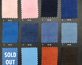 Heavyweight Vegan Suede Fabric: 67 Colors, Microsuede Upholstery, 300gsm