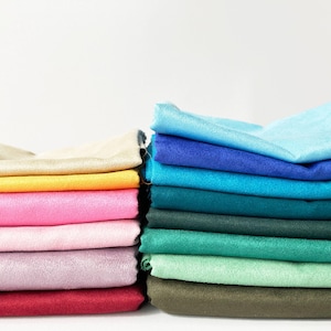Vegan Suede Fabric - Choose From 68 Colors, Faux Suede Fabric, Microsuede Upholstery Fabric