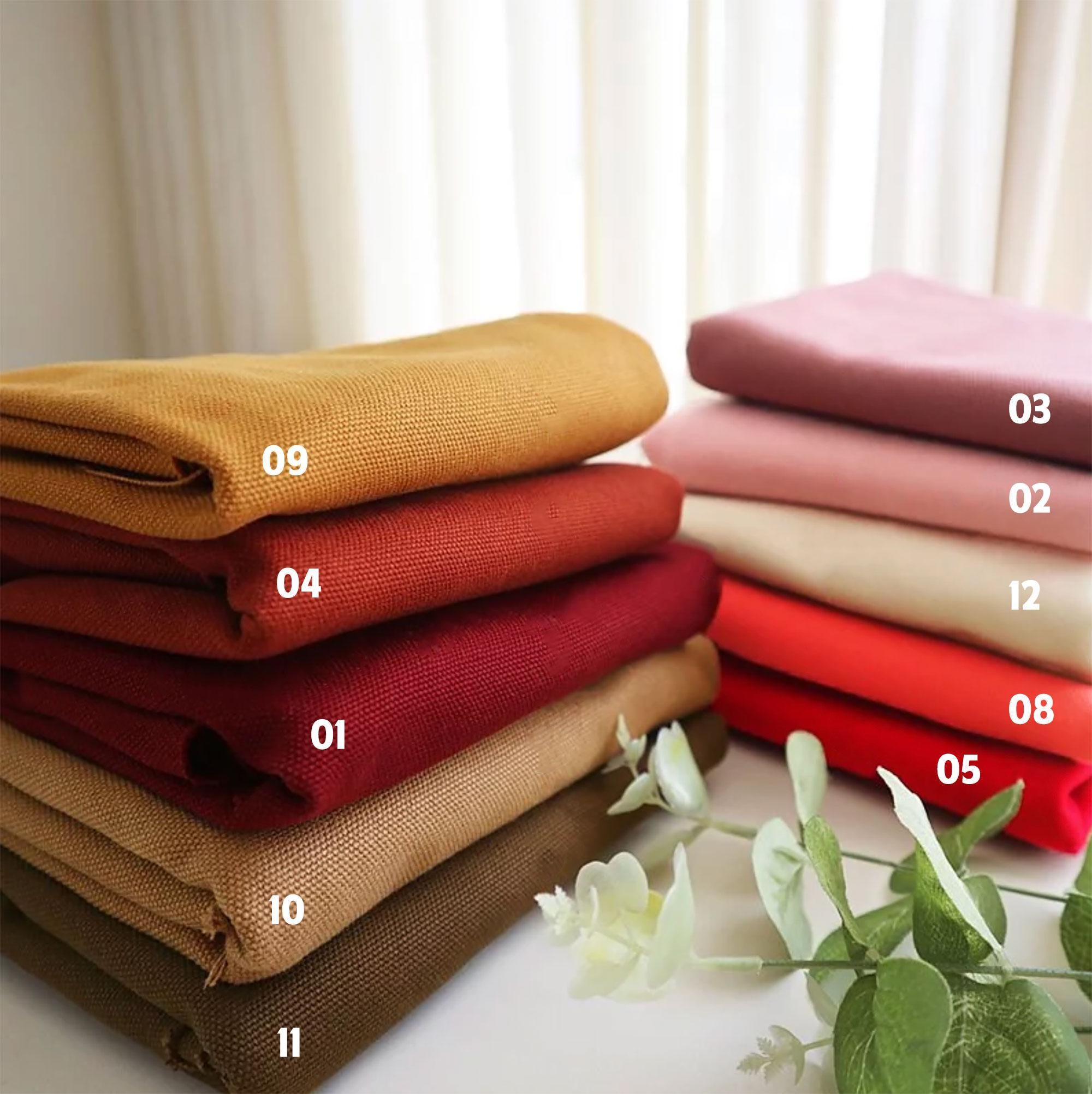 14oz Heavyweight Cotton Duck Canvas Fabric - 20 Colors, 44“ Wide 