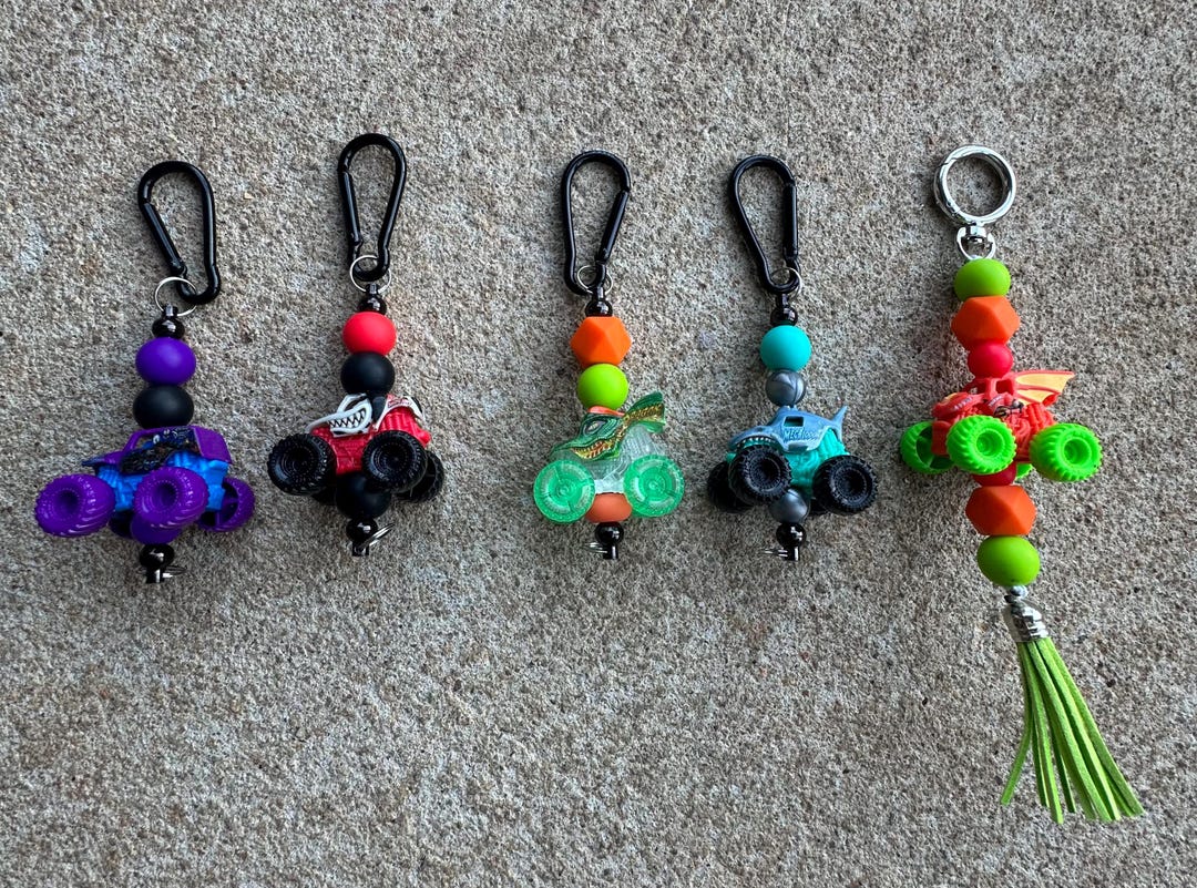 Monster Jam Keychains - Etsy