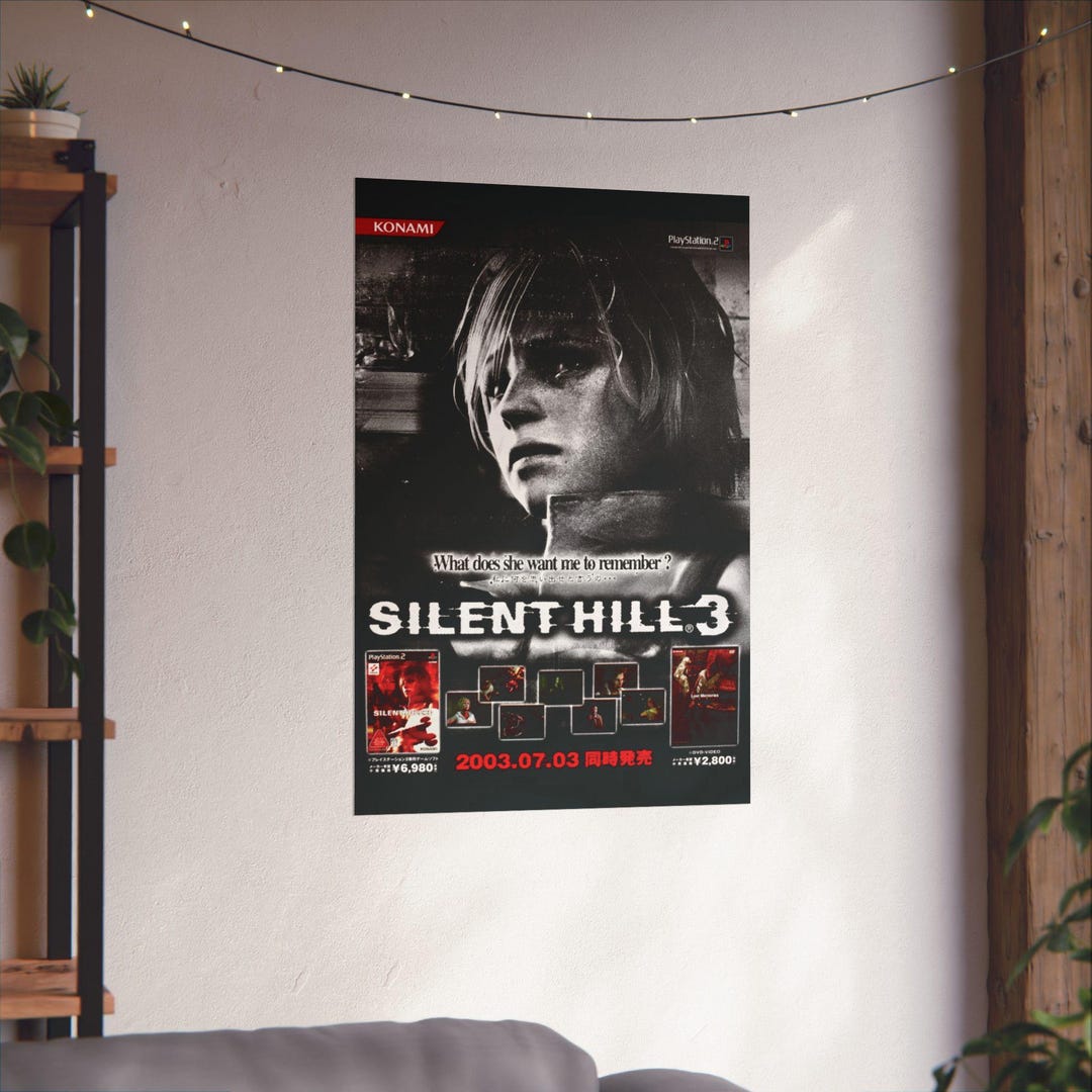 Silent Hill 3 Promotional Premium Poster Print Matte Etsy
