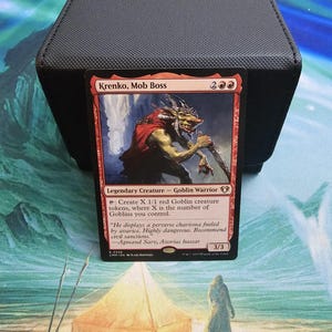 MTG Commander Deck EDH - Krenko Mob Boss - Deck de gobelins personnalisé - Prêt à jouer 100 cartes Magic the Gathering