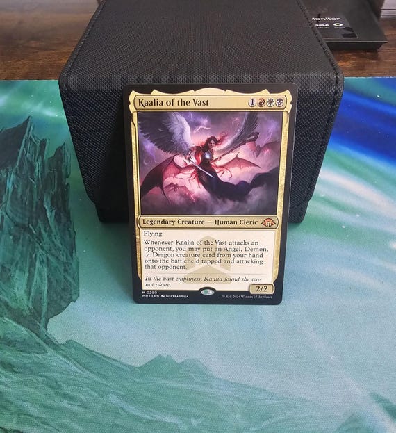 mtg kaalia of the vast commander deck EDH – Custom Angel, Demon, Dragon 100 Card Deck Modern Horizons 3 (MH3) #290 Illustrated by Justyna Dura Magic Elite Commander Deck - Angel