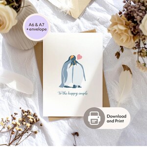 Wedding Celebration Card | Printable Minimal Wedding | Happy Wedding Card | Digital Download