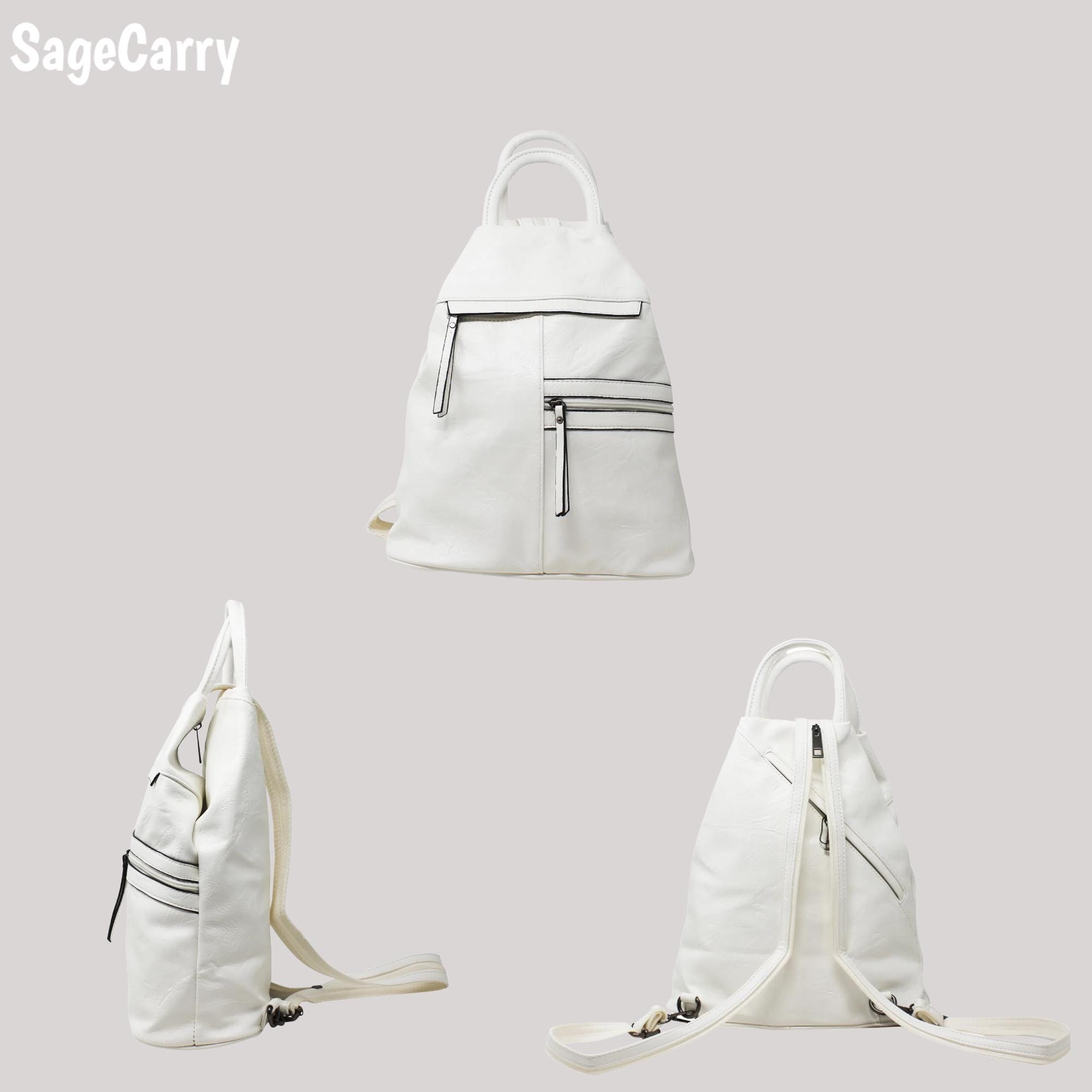 Vegan Leather 3-in-1 Anti-theft Backpack | Adjustable Crossbody & Handbag | Secure Hidden Zipper Design - Etsy Vegan Leather 3-in-1 Anti-theft Backpack | Adjustable Crossbody & Handbag | Secure Hidden Zipper Design - Etsy