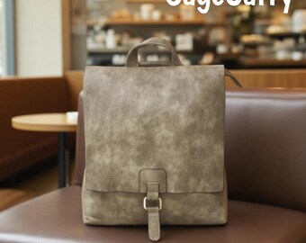 Vegan Leather Suede Stain Resistant Backpack Laptop Shoulderbag Sling Bag Buy Vegan Leather Suede Stain Resistant Backpack Laptop  main image 4
