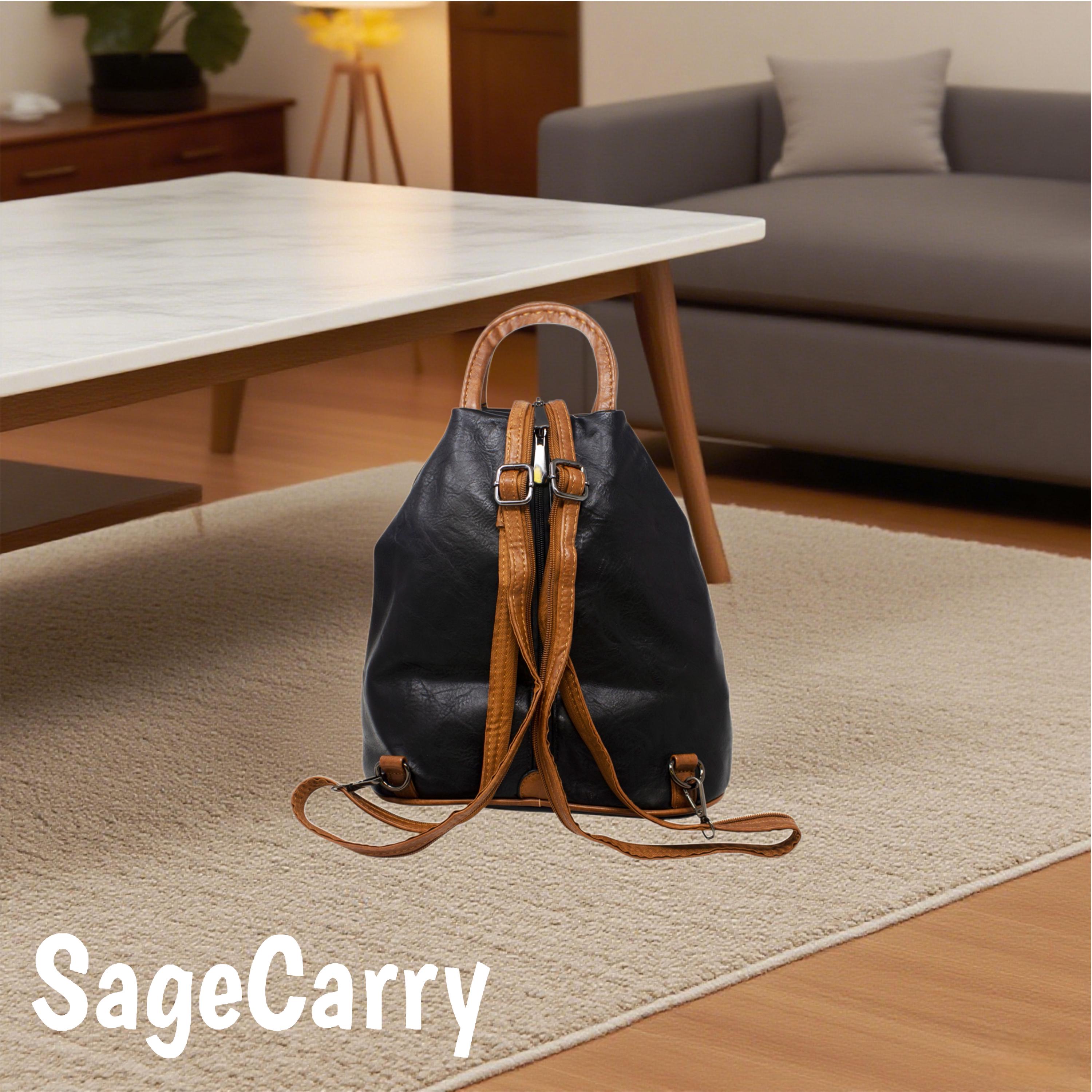Anti-theft Vegan Leather Backpack: 3-way Convertible Security Bag - Etsy