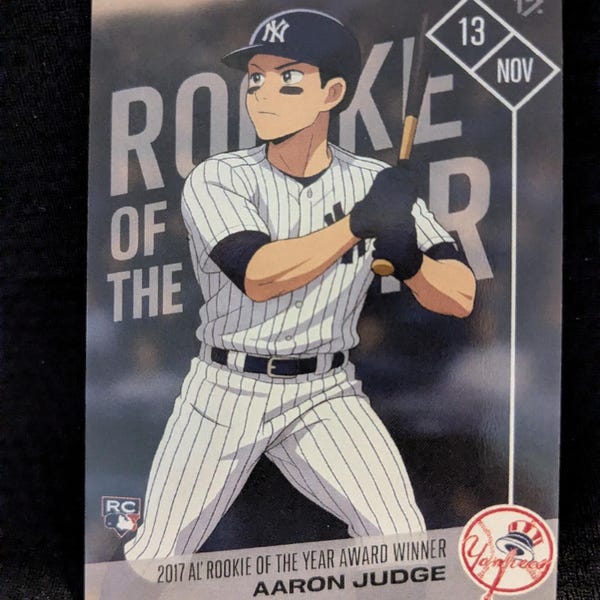 Aaron Judge * 2017 Rookie of the Year * Custom Anime baseball card