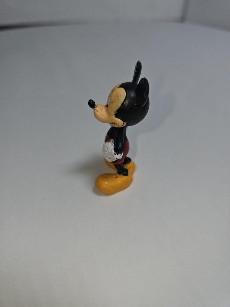 MICKEY MOUSE Disney Figure Figurine 2 1/4" Tall Hands on Hips Long Nose #0710D image 5