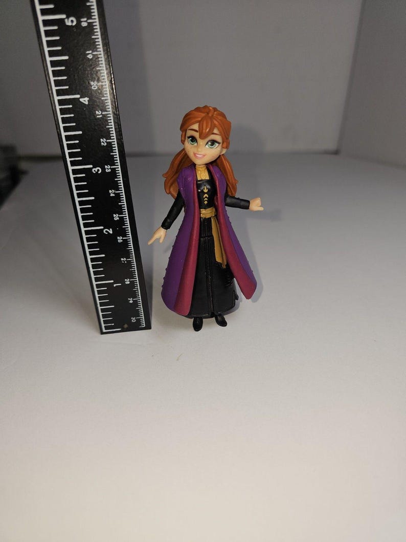 Disney Frozen 2 Anna Small Doll 4" with Removable Cape Hasbro image 5