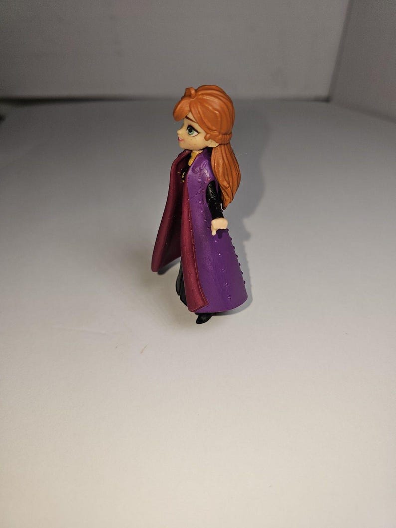 Disney Frozen 2 Anna Small Doll 4" with Removable Cape Hasbro image 4