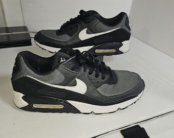 Zapatillas deportivas Nike Air Max 90 para hombre, color gris, negro y blanco, CN8490002, talla 12.