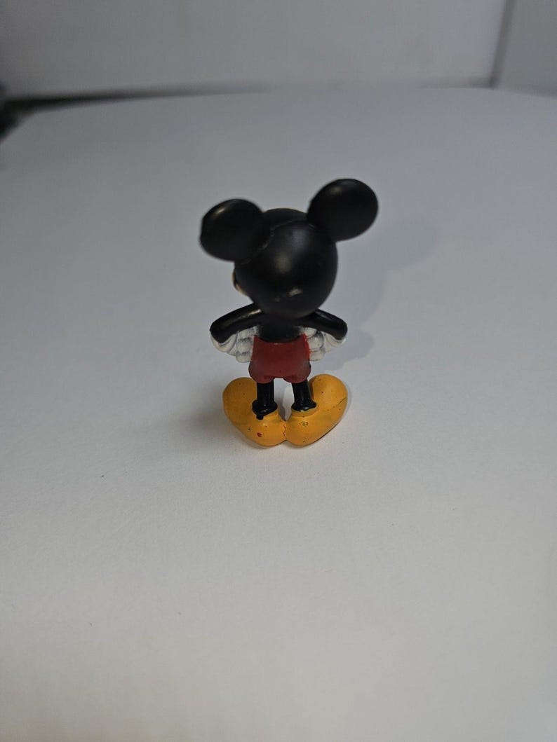 MICKEY MOUSE Disney Figure Figurine 2 1/4" Tall Hands on Hips Long Nose #0710D image 4