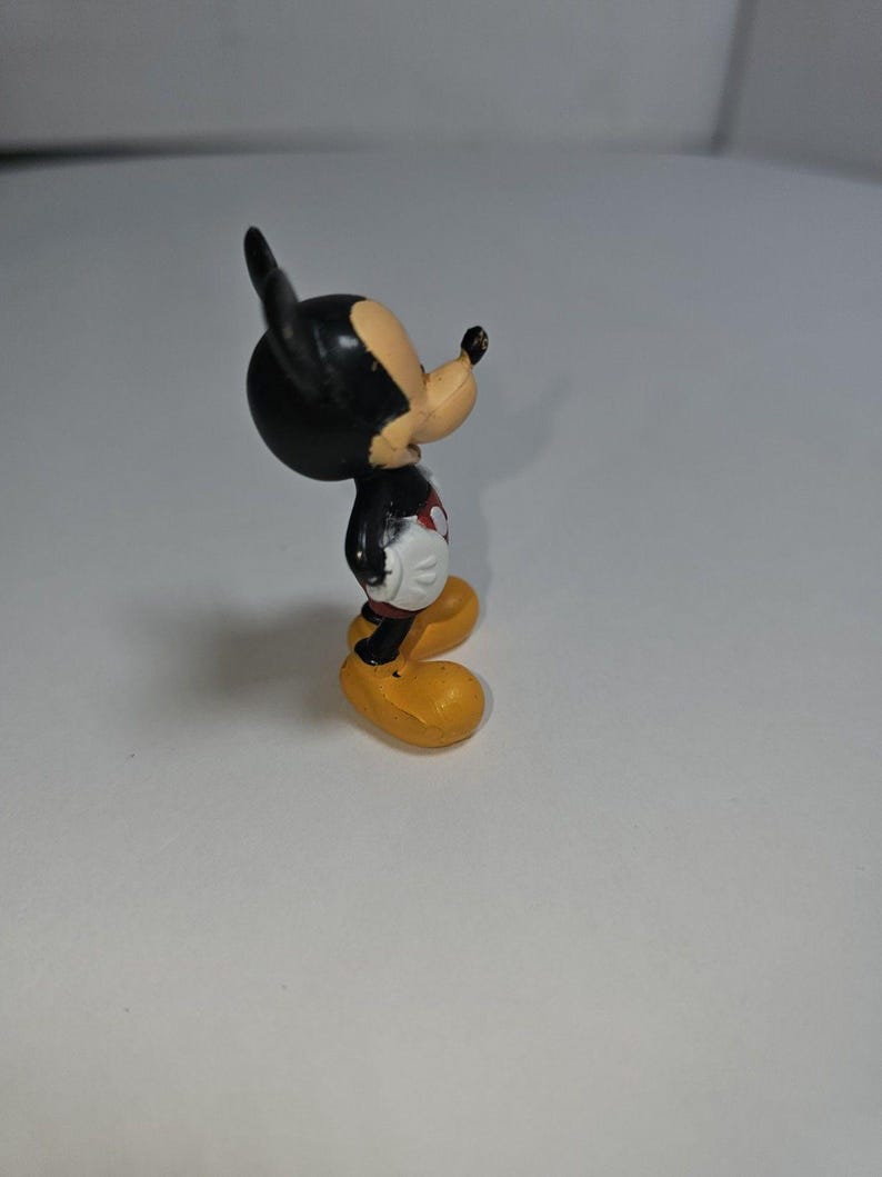 MICKEY MOUSE Disney Figure Figurine 2 1/4" Tall Hands on Hips Long Nose #0710D image 3