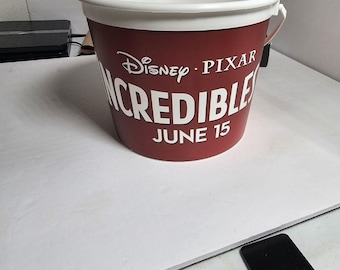 Die Unglaublichen 2 2018 Disney Pixar Kino Promo Popcorn Plastikeimer Eimer