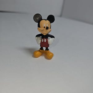 MICKEY MOUSE Disney Figure Figurine 2 1/4" Tall Hands on Hips Long Nose #0710D image 1