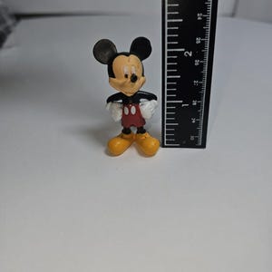 MICKEY MOUSE Disney Figure Figurine 2 1/4" Tall Hands on Hips Long Nose #0710D image 2