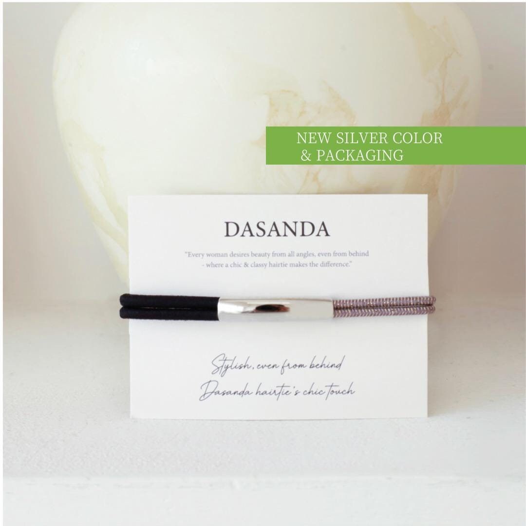 Minimal Gold Cuff Hair Tie – Sleek Metallic Elastic Band JLTS0508 main image 1
