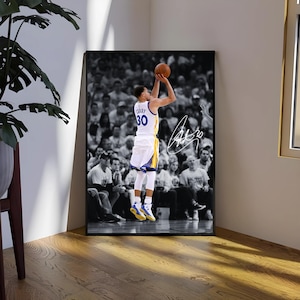 Stephen Curry Poster, HIGH RESOLUTION Digital Design--- Steph Curry, Digital Download, Wall Art, Basketball Poster