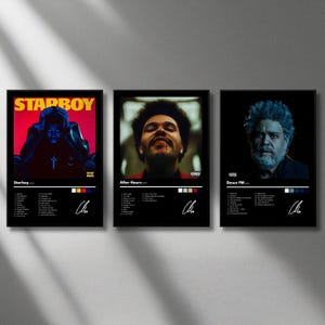 The Weeknd Album Poster, After Hours, Dawn FM, Starboy Digital Wall Print --- Digital Download, Digital Design, Wall Print, Home Decor