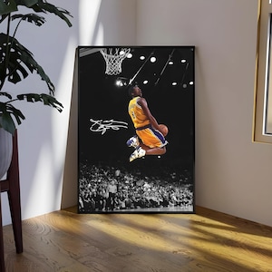 Kobe Bryant Poster, HIGH RESOLUTION Digital Design--- Digital Poster, Wall Art, Basketball Poster, Digital Download