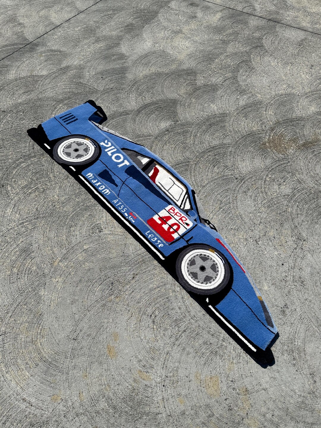 Racing Supercar Tufted Rug Ferrari F40 Rug, Supercar Rugs, Mens Room ...