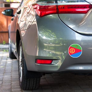 Eritrean Flag Car Sticker - Eritrean flag sticker - Eritrean car decal sticker - Eritrean sticker - Eritrean sticker for Laptop