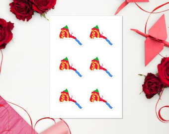 Eritrean Flag Sticker Sheet: Bubble-Free Vinyl Decals for Laptop, Car, Water Bottle
