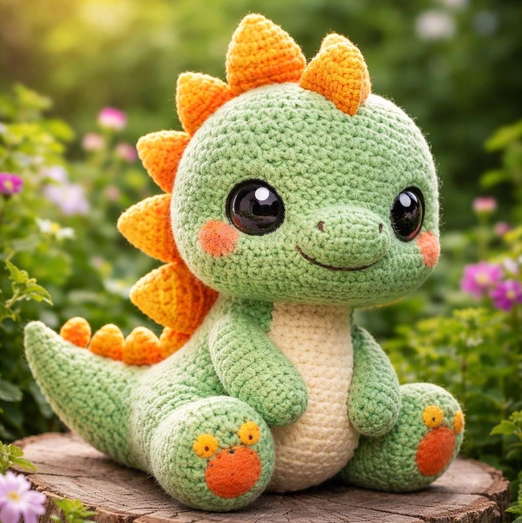39 Stegosaurus Crochet Patterns: Unleash Your Creativity with Dinosaur Designs 7 dinosaur crochet pattern Amigurumi Stegosaurus Tutorial