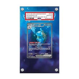 Blastoise Ex SAR SIR 200/165 - 202/165 PSA Graded Extended Art-kaartvitrine